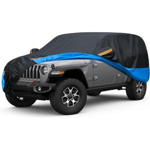 Car Cover Waterproof All Weather Outdoor Windproof Dustproof UV Protection Fit SUV (S3-Fit Suv Length 191-201 inch)
