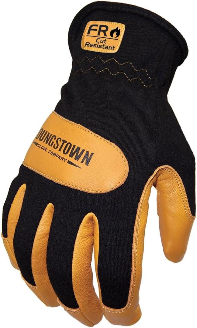 Youngstown Glove Company unisex adult safety work gloves, Beige/Black, XX-Large US (2X-Large (Pack of 1)