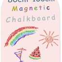 Umtiti 40" x 32" Magnetic Chalkboard Arch Contact Paper for Wall,Peel and Stick Self Adhesive Blackboard Wall Decal Roll for Home School,Pink,80100PK,US
