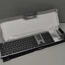 Wired Keyboard with 60 Programmable Keys for Windows, Customizable LCD Shortcuts, Silent Typing, USB-A, Number Pad, Minimalist Backlighting, Magnetic Stand, for Graphic Design, Adobe, MS Office-Grey