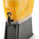 Winco 3 Gallon Slim Plastic Beverage Dispenser with Base