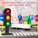 TOYANDONA 7.8 inch Traffic Light Signs Toy Multicoloured Simulation Road Light Safety Traffic Maker Crosswalk Signal Model Toy for Kids Birthday Education Gifts