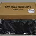Hair Tools Travel Bag and Heat Resistant Mat for Flat Irons, Straighteners, Curling Iron, and Haircare Accessories, 2-in-1 design, with Interior Pockets, Portable Organizer