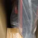 Medline Ultra Lightweight Transport Wheelchair for Adults, Foldable, 19-Inch Seat Width, Red Frame, Black Upholstery