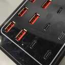 USB Charger Station, C Charging Block, 100W (20A) 24 Port Multiple USBCharger Desktop Wall Charger Hub 12 USB A 12 USB C Compatible for Apple iPhone, iPad, Samsung Galaxy, Laptop, Pixel, Phones