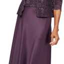 Alex Evenings Women's Two Piece Mother of The Bride Dress with Lace Jacket Size 10