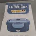 Carsolt Electric Lunch Box Food Heater - 3 in 1 Portable Leakproof Heated Lunch Box for Car/Home/Adults with 1.5L Removable 304 Stainless Steel Container, 60-80W, 12V/24V/110V (Blue)