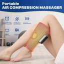 Cordless Leg Massager with Heat and Compression, Rechargeable Leg Compression Massager for Circulation, Muscle Relaxation for Calf, Gifts for Dad Mom Men Women Gym Office Home (1 Piece)