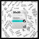 Americanflat 20x20 Wedding Signature Frame with Polished Plexiglass - Use as 8x10 Frame with Mat or Display 20x20 Photos Without Mat - Streamline Collection - Autograph Frames for Wall - Black