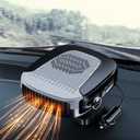 Car Heater That Plugs Into Cigarette Lighter 12V 150W Collapsible Car Heaters Portable Fast Demisting Defroster 2 in 1 Heater Fan Combo with 360 Degree Rotary Base