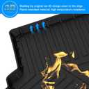 Cartist Custom Fit for Anti-Slip Cargo Liner GLK Odorless High Side 3D Trunk Floor Mat for Mercedes-Benz GLK 2008-2015