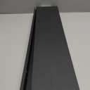 Long Floating Shelves, 2 Set Modern Black Wall Shelf for Bedroom, Nursery Book Shelf with Lip, Picture Ledge Shelf for Living Room Bathroom Kitchen - Black,23.6 In