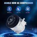Air Conditioner AC Compressor with Clutch for Toyota Corolla 1.6 1.6L 1989-1997, for Corolla 1.8L 1993-1997, for Geo Prizm 1.6 89 90 91 92