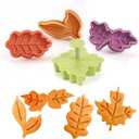 Yunko Cake Leaves Baking Pie Crust Cookie Cutters Set of 4