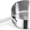 Stainless Steel Butter Warmer Measuring Pan 0.5 Quart Small Sauce Pan 18/10 Tri-Ply Stainless Steel Saucepan with Dual Pour Spouts
