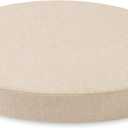 Tromlycs Round Chair Seat Cushion Pad 16 inch for Circle Stool Chairs Non Slip Decorative Foam Cushion Pillow, 1 Piece, 16 x 16 inches, White Beige