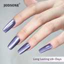 2 x JODSONE 16.5ml Cat Eye Gel Nail Polish Glitter Light Gray Magnetic Reflective Translucent Need U V Curing