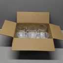 6 Pack Glass Coffee Mugs with 6 Spoons, 15 OZ Clear Drinking Glasses with Handle, Large Espresso Cup, Hot Cold Beverage Glassware Set for Water, Tea, Cappuccino, Latte, Juice, Cocoa, Milk