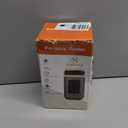 Space Heater, Small Plug in Electric Heater, Remote Wall Outlet Electric Space Heater with Adjustable Thermostat and Timer and Led Display, Compact for Office Dorm Room (Peal)