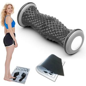 Foot Roller Foot Massager with Trigger Points Relieve Plantar Fasciitis for People Stand or Walk Often, Foot Pain Plantar Pain Relief Birthday Gift for Mom Dad and Teachers(Black)