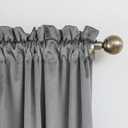 PLEASANT BOULEVARD Grey Velvet Curtains 95 inch Long Heavyweight Blackout Curtains Rod Pocket Thermal Insulated Darkening Window Drapes for Bedroom Living Room, W52 x L95, 2 Panels