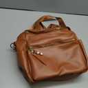 KKXIU Trendy Vegan Leather Backpack Purse for Women and Ladies Shoulder Travel Daypacks Bags (Z-Brown)