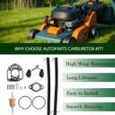 Autoparts New Carburetor Repair Rebuild Kit Fit for Onan 146-0657 P216G P218G P220G P224G