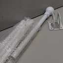 3x5 Flag Pole Kit - 5ft Tangle Free Flag Pole Holder for Outside House,Heavy Duty Flagpole High Wind Resistant,Metal Flagpoles Residential for Outdoor,Porch,Garage -White