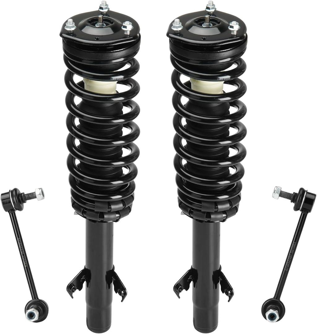 Front Strut Assembly & Sway Bar Links for 2006-2009 Ford Fusion 3L Mercury Milan Shock Absorbers Replace172261 4PCS