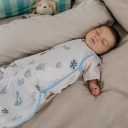 Toddler Sleeping Sack Muslin Cotton 1-2T Lightweight 0.5 Tog Summer Baby Wearable Blanket Thin Infant Sleeping Bag Breathable Soft 12-24M Sleeveless Sleeper Sack (Night Blooming)