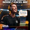 NUBWO Wireless Gaming Headset with Mic for Ps5 Ps4 PC, Zero Interference, 100-Hour Battery All-Day Play, 23ms Sync for Fortnite & Call of Duty/FPS Gamers, Triple Mode All Devices Compatible - Orange