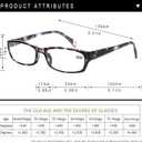 Kerecsen Reading Glasses 5 Pairs Fashion Ladies Readers Spring Hinge with Pattern Print Eyeglasses for Women (Mix Color -2, 6.00)