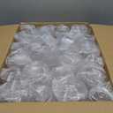48 Pack Plastic Glasses 24 x 9oz Stemless Champagne Flutes & 24 x 12oz Stemless Wine Glasses Elegant Disposable Shatterproof Cup BPA-Free Drinkware for Weddings, Parties (Clear Ribbed)