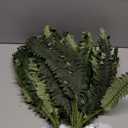 Artificial Boston Ferns Bush Plants Large, Set of 3 Large Artificial Ferns for Outdoors, 33" Faux Ferns for Home Decor Office Living Room Garden Porch