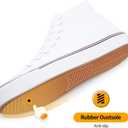 ZGR Men's High Top Canvas Sneakers Lace Up Classic Casual Walking Shoes 9
