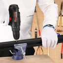 Table Vise, 3" Bench Vise Universal Rotate 360 Work Clamp-On Vise, Table Vice clamp With Multifunctional Jaw for Woodworking, Drilling, Sawing, Metal Working