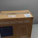 Giraffe Tools Ground Mounted Retractable Hose Reel 1/2 Inch x 82FT, Heavy Duty Automatic Rewind Garden Hose Reel, with Flexible Swivel Base for Lawn, Concrete Floor