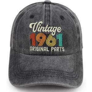 90th 80th 70th 60th 50th 40th 30th Birthday Gifts for Women Men, Vintage 1936 1946 1956 1966 1976 1986 1996 Hat (Gray)