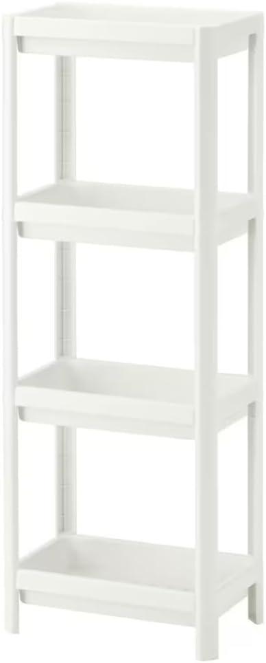 HIEEY 4 Tier Bathroom Shelf,Bathroom Rack, Shelves Organizer, for Bathroom Laundry Pantry Kitchen Narrow Places