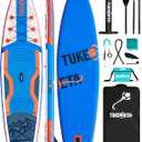Inflatable Stand Up Paddle Board with SUP Accessories, 11'X33 Blow Up Paddle Boards for Adults and Youth of All Skill Levels, 430lbs Capacity SUP Paddle Board (Blue)
