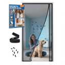 CANLENE Magnetic Screen Door Left Right Side Opening Polyethylene Terephthalate Mesh Greater Than Fiberglass and Polyester Easy Install Fit Door Size 36"x96"(Screen:39"x98")