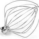 KN256WW 6-Wire Whip Kitchen Mixers Attachment Fits for 6 Quart k-i-t-c-h-e-n-a-i-d Bowl-Lift Stand Mixer Accessory Replacement,Stainless Steel Whisk Replaces KV25GOX,KD2661X,KP26M1X,KT2651X by Sikawai