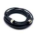 16.4ft M12 4 Pins Male to Female Connector Cable, A Code Straight Molding Wire Female to Male Aviation Sensor Electrical PVC Cable 250V 4A AC/DC Industrial Molded Wire AWG22 (5 Meter)