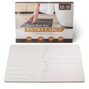 Quick Dry Large Stone Bath Mat for Bathroom, 32" * 20" Water Absorbing Diatomaceous Earth Bath Mat, Non Slip Magic Absorbent Bathroom Floor Shower Mat Diatomite Stone Dying Bathmat, Gray