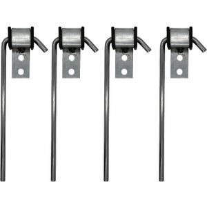 4 Pcs Heavy Duty Exhaust Hanger Rod -Universal Use Exhaust Hanger - 3/8" Rod 10" Long