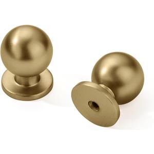 khtumeware 6 Pack Champagne Bronze Cabinet Knobs 1 Inch Single Hole Cabinet Handles Dresser Knobs Drawer Knobs and Pulls for Bathroom Cabinets.