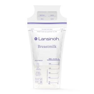 Lansinoh Breastmilk Storage Bags, 200 Count Value Pack, Baby Essentials, Fast Freeze & Thaw Breast Milk Bags for Baby Bottle Feeding, Superior Strength & Stretch, 6 Ounce