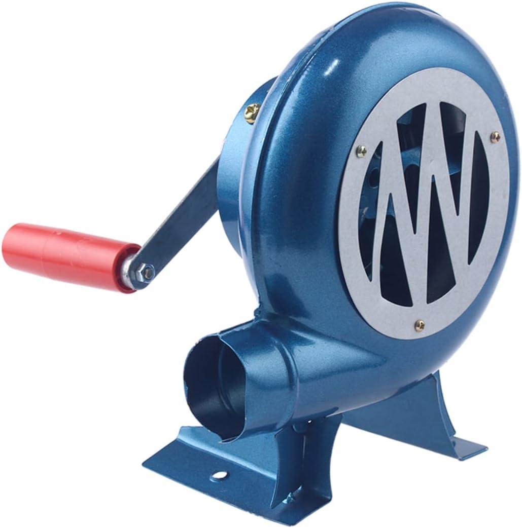 Air Blower, Fire Blower with Hand Crank for Coal Forges/Barbeque/Hiking, Forge Blower Fan