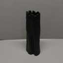Matte Black Ceramic Vase, GUKJOB Small Cute Flower Vase for Pampas Grass, Home, Living Room, Dining Table, Farmhouse, Office Decor, Bedroom, Table, and Kitchen Shelf (Matte Black)