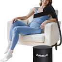 Portable Cold Therapy System Machine with Adjustable Knee, Therapy Ice Machine After Surgery, Flexible Universal Pad Suitable for Shoulder, Ankle, Cervical, Back, Leg and Hip - Black